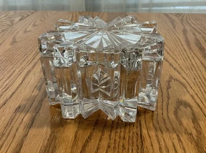 Mikasa Diamant Punktschliff Kristall Quadrat Schmuckschatulle Slowenien - Bild 1 von 8