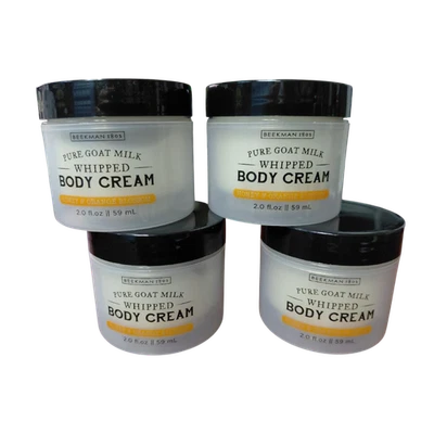 Lot of 4, Beekman 1802 "Honey & Orange Blossom" Goat Milk Whipped Body Cream 2oz - Image 1 of 3