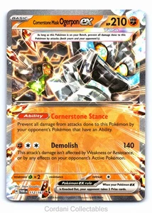 Cornerstone Mask Ogerpon 112/167 - Twilight Masquerade - Pokemon Card - Picture 1 of 2
