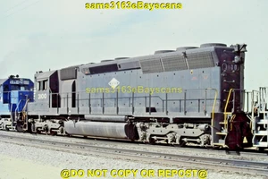 ORIGINAL SLIDE VMV LOCO X NORFOLK AND WESTERN SD45 3100 MOJAVE CA 1988 - Picture 1 of 1