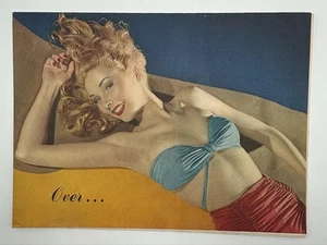 Libro de póster vintage 1946 Esquire Holiday plegable pin-up - Imagen 1 de 4