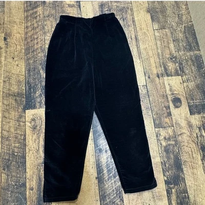 Twill back Velveteen Black Dress Pants Formal Classic Kids Size 14 - Image 1 of 4