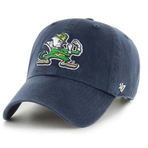 Notre Dame Fighting Irish 47 Brand Youth Clean Up Adjustable Hat - Navy - Picture 1 of 1