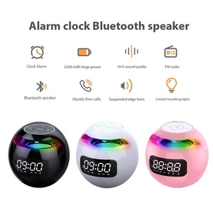Enceinte Bluetooth Portable avec Réveil Numérique - Audio sans Fil 5W, USB Cha - Photo 1 sur 6