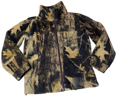 N7 !WOW! Excellent Boys XXS 4/5 COLUMBIA Real Tree Camo Fleece Basic Jacket - Image 1 of 4