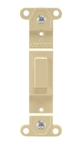 Leviton 80700-00I Piastra da parete vuota in plastica rettangolare avorio 1 velocità - Foto 1 di 1