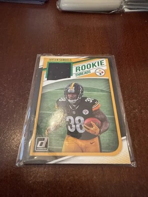 2018 Panini Donruss Rookie Threads Green Jaylen Samuels #34 RC - Image 1 of 2