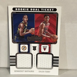 2022-23 Panini Contenders Bennedict Mathurin Dalen Terry Rookie Dual Patch - Bild 1 von 2