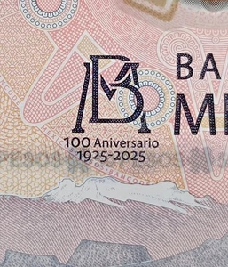 MEXICO NEW POLYMER  $50 note w/ 100th. anniv. text, see images, mint crisp note - Picture 1 of 2