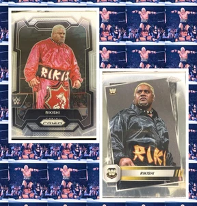 2 Card Rikishi Lot 2024 Panini Prizm WWE - Silver Prizm & 2025 Topps WWE Legends - Picture 1 of 7