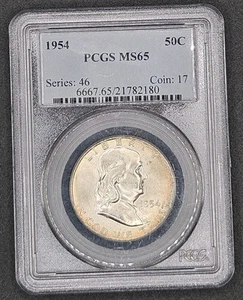 1954 Franklin Half Dollar | PCGS MS65 - Bild 1 von 4
