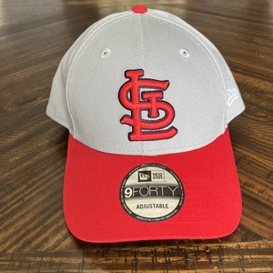 New Era MLB St. Louis Cardinals 9Forty Snapback Cap grau rot verstellbar Mütze - Bild 1 von 9