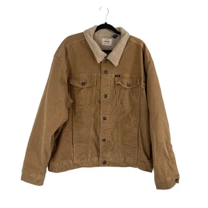 Wrangler Cowboy Trucker Sherpa gefüttert braun Western Jacke Herren 2XL  - Bild 1 von 13