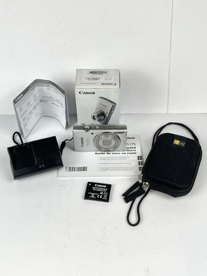 Câmera Digital Canon PowerShot ELPH 180 Prata 20MP 8x Zoom - Pacote Excelente++ - Imagem 1 de 4