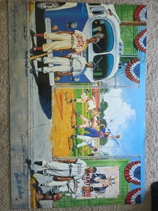 Handsignierte Negro League Lithographie "Die Königin und ihr Hof" Ron Lewis 657/1000 - Bild 1 von 4