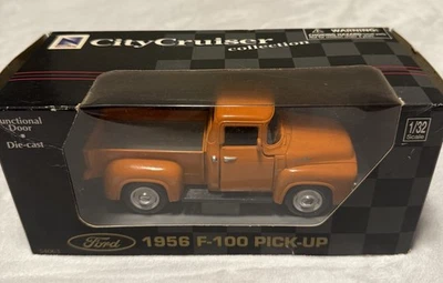 Camioneta Ford F-100 1956 colección Orange City Cruisers modelo fundido a presión Foto 1 de 4