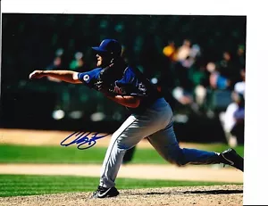 CLEVELAND INDIANS CHRIS PEREZ SIGNED FOLLOW THROUGH 8X10 - Picture 1 of 1