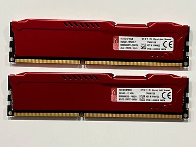 Kingston HyperX Fury 8GB (2x4GB) DDR3 1866MHz RAM HX318C10FRK2/8 - Image 1 of 3
