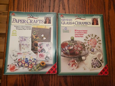 2 Donna Dewberry One Stroke Paint Books Glass/Ceramics, Stationery/Gift Bags - Image 1 of 2