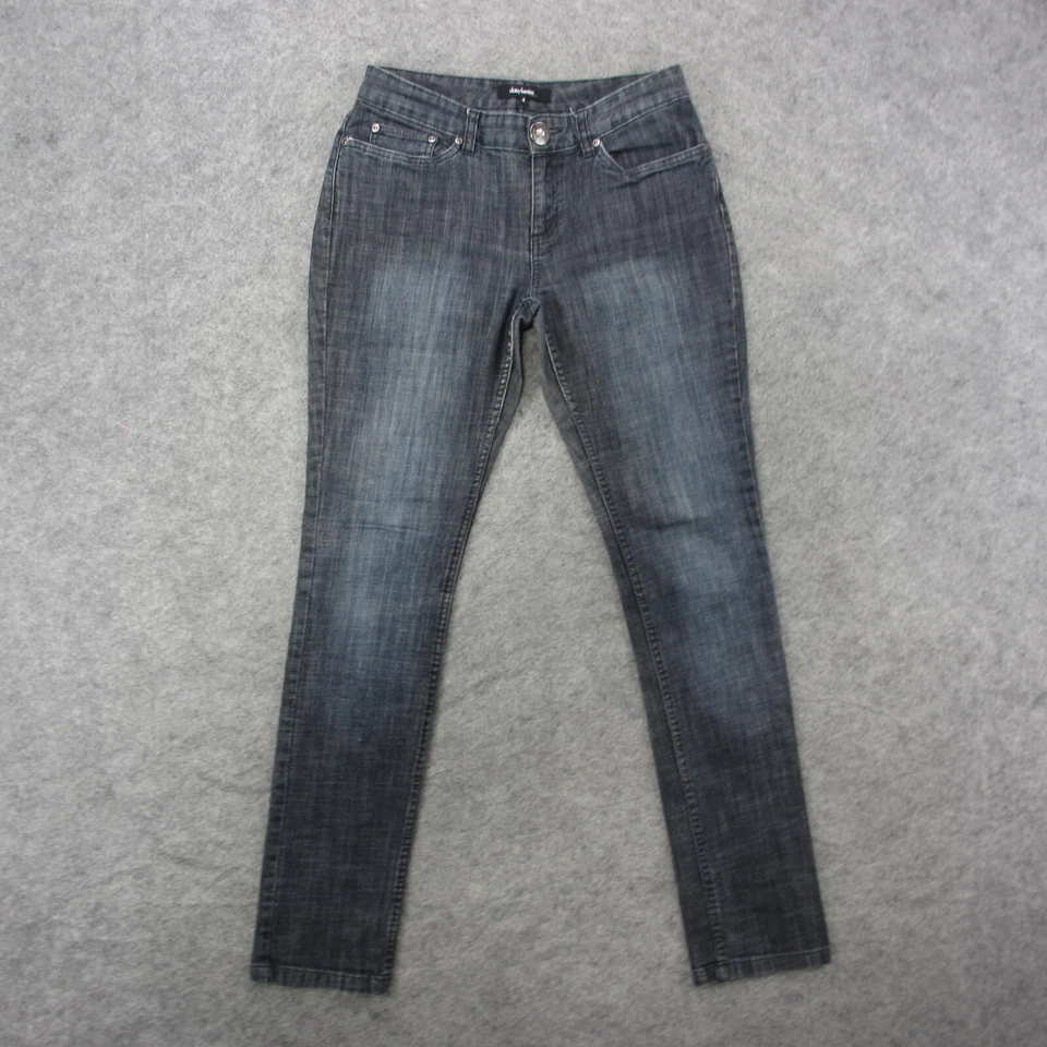 Daisy Fuentes Jeans Women's 4 Black Medium Wash Skinny Jeans - Image 1 of 4