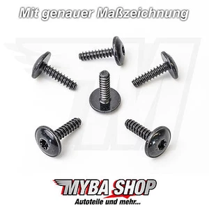 20X Universal Metal Bund Torx Screw T25 M Black Universal #New# - Bild 1 von 1