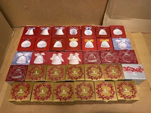 Lladro Christmas Bell Ball Ornament with Box 1998-2008 Lot of 34 New - Picture 1 of 17