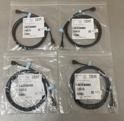 (Lote de 4) Cable Ethernet IBM 86Y4677 Cat5e blindado 1 GbE 1700 mm (66" ea.) Foto 1 de 4