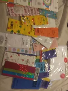 Hallmark American Greeting Tissue Paper Lot of 21 Packages Sealed NEW & Gift Bag - Picture 1 of 9