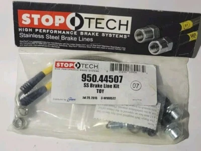 Manguera hidráulica de freno-líneas de acero inoxidable Stoptech 950.44507 Toyota Lexus Foto 1 de 2