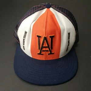 Vintage Auburn Tigers Kriegsadler AJD Glücksstreifen 5-Panel Druckknopflasche Netzmütze - Bild 1 von 11
