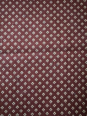 Birdseye Calico 100% Cotton Fabric Screenprinted Woven Remnant 7” X 43” - Image 1 of 4
