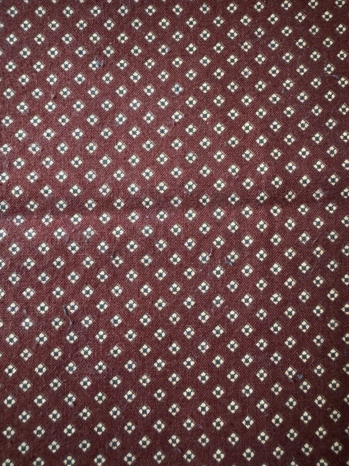 Birdseye Calico 100% Cotton Fabric Woven Remnant 7” X 43” - Image 1 of 4