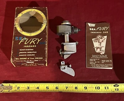 VINTAGE ALLYN'S #405 SEA FURY .049 INBOARD R/C BOAT MOTOR + INSTRUCTIONS w/O.BOX - Image 1 of 4