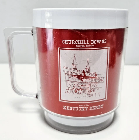 Vintage Churchill Downs 'Home Of The Kentucky Derby' Eagle Thermal Coffee Mug Cover