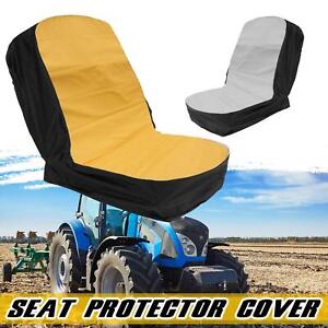 Waterproof Lawn Garden Tractor Seat Cover w/ Pockets & Bag Riding Mower