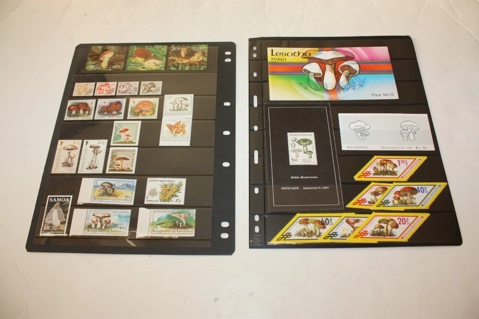 MUSHROOM FUNGI TREE Lot 3 Topical Stamps & Booklets Many Mint  FUNLOT3 - Image 1 of 1