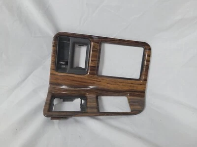 1987-1991 Pontiac Bonneville Left Front Door Handle Switch Lock Woodgrain Bezel - Image 1 of 4