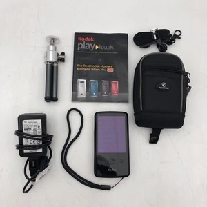 USED Black KODAK Zi10 Play Touch Camera BUNDLE WORKING READ M - Picture 1 of 8