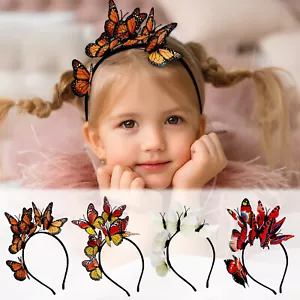 New Butterfly Headband Multi Color Fascinator Hair Accessories For Women Girls - Picture 1 of 18
