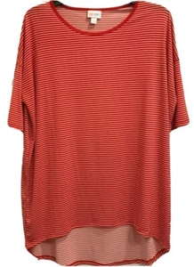 LuLaRoe Damen Oversize Top Nadelstreifen Kurzarm Größe Small - Bild 1 von 7