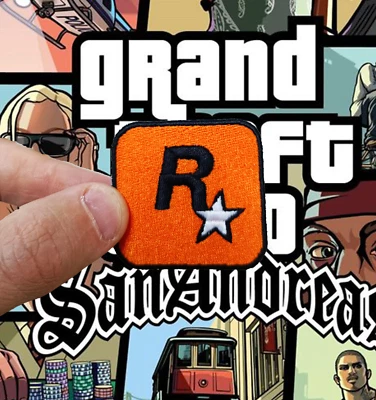 Patch ricamata Rockstar Gta Embroidery toppa musica band