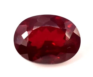 10.40 Ct Natural Deep Dark Red Ruby Oval Cut CERTIFIED VVS Loose Gemstone - Picture 1 of 6