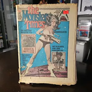 THE MONSTER TIMES #45 (1976) Horror SF Fantasy newspaper (poster intact) GOOD - Picture 1 of 6