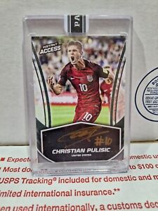 2017-18 Panini Instant CHRISTIAN PULISIC Auto Gold Ink /10 #IA-CP On Card USA