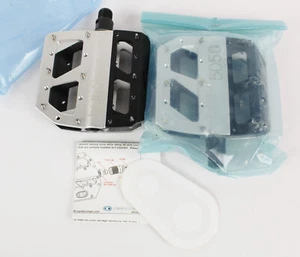 Crank Brothers, Crankbrothers 5050 XX Black Silver Flat, Platform Bike Pedals - Picture 1 of 5