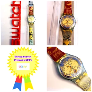 Swatch Gent Helmet Neu GG173 1998 Vintage Armbanduhr 90er Quarz NOS - Bild 1 von 8