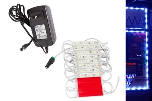 20ft Blue LED light string for Showcase cabinet storefront ambient + 13v Power - Picture 1 of 2