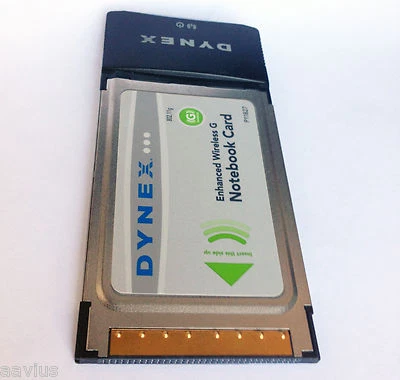 Dynex DX-EBNBC Enhanced PCMCIA WIFI 802.11G Wireless G Notebook Card LAPTOP Card - Image 1 of 3