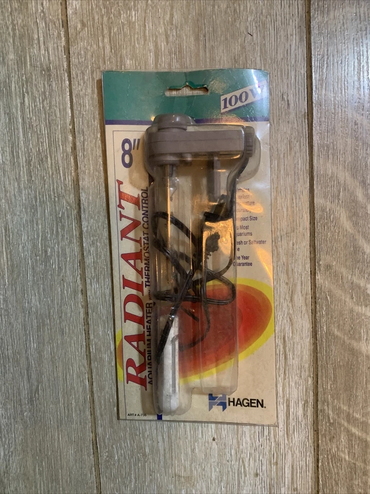 Aquecedor de aquário Hagen 8” radiante 100W com controle de termostato - Deadstock - Imagem 1 de 4