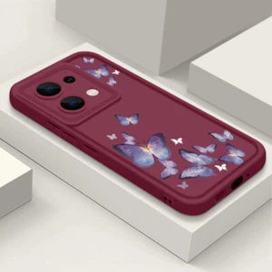 For Xiaomi Redmi 13C Note 14 13 12 11 10 Pro Matte Flower Silicone Case Cover - Picture 1 of 22